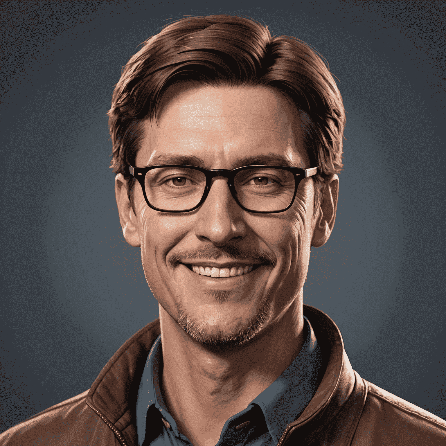 Portrait of John Doe, a gaming expert with 10 years of experience in FPS games. He has short brown hair, wears glasses, and has a friendly smile.